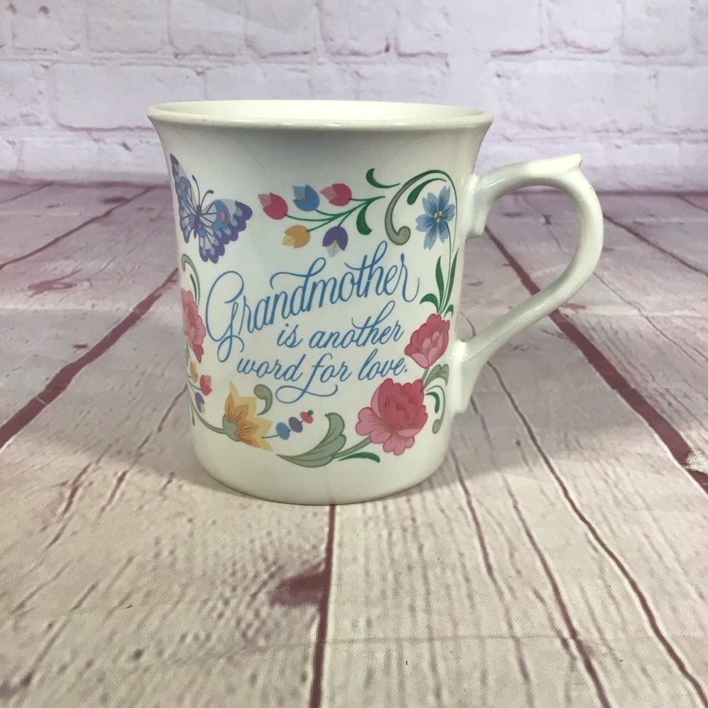 Vintage Hallmark Grandmother Floral Mug